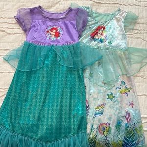 Girls little mermaid nightgowns